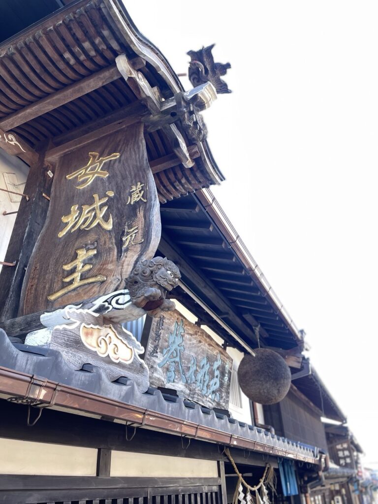 Old sake brewery in Ena City, Gifu Prefecture, rural Japan