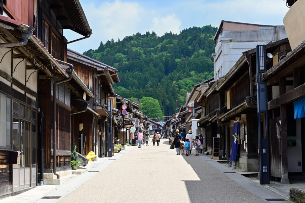 Scenery of Iwamura Castle Town in Ena City, Gifu Prefecture