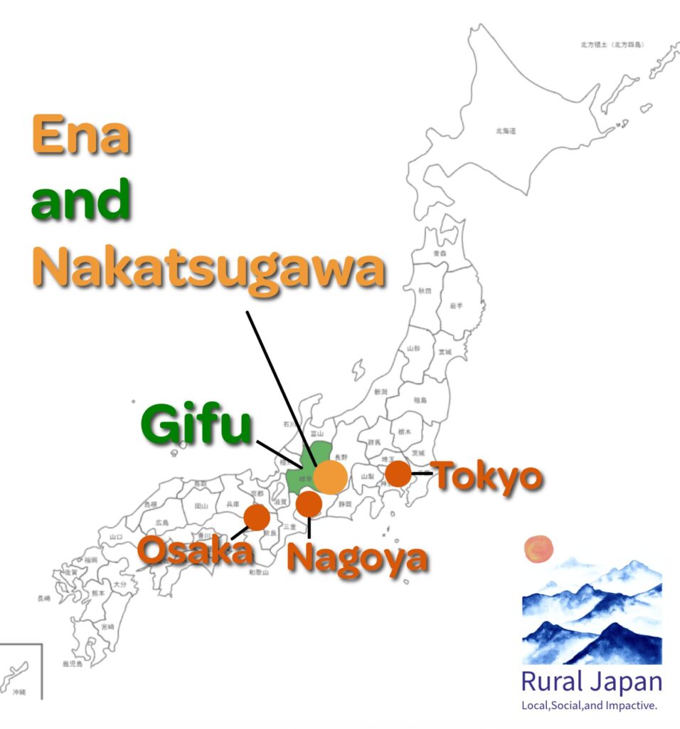 Gifu,Japan map 
