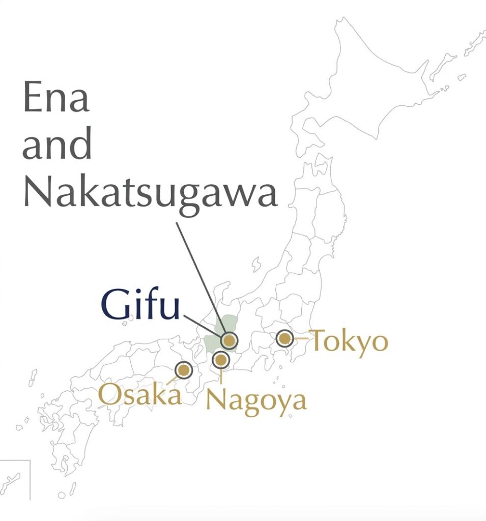 Gifu,Japan map
Access to Ena and Nakatsugawa