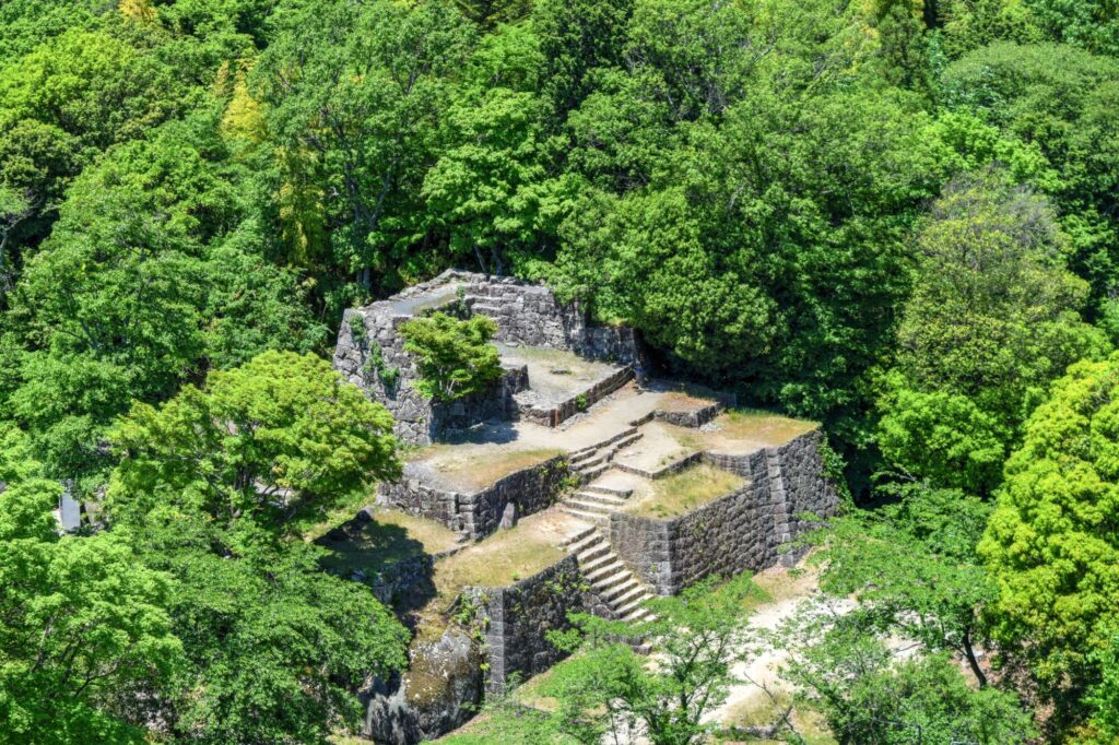 Naegi castle Nakatsugawa rural japan